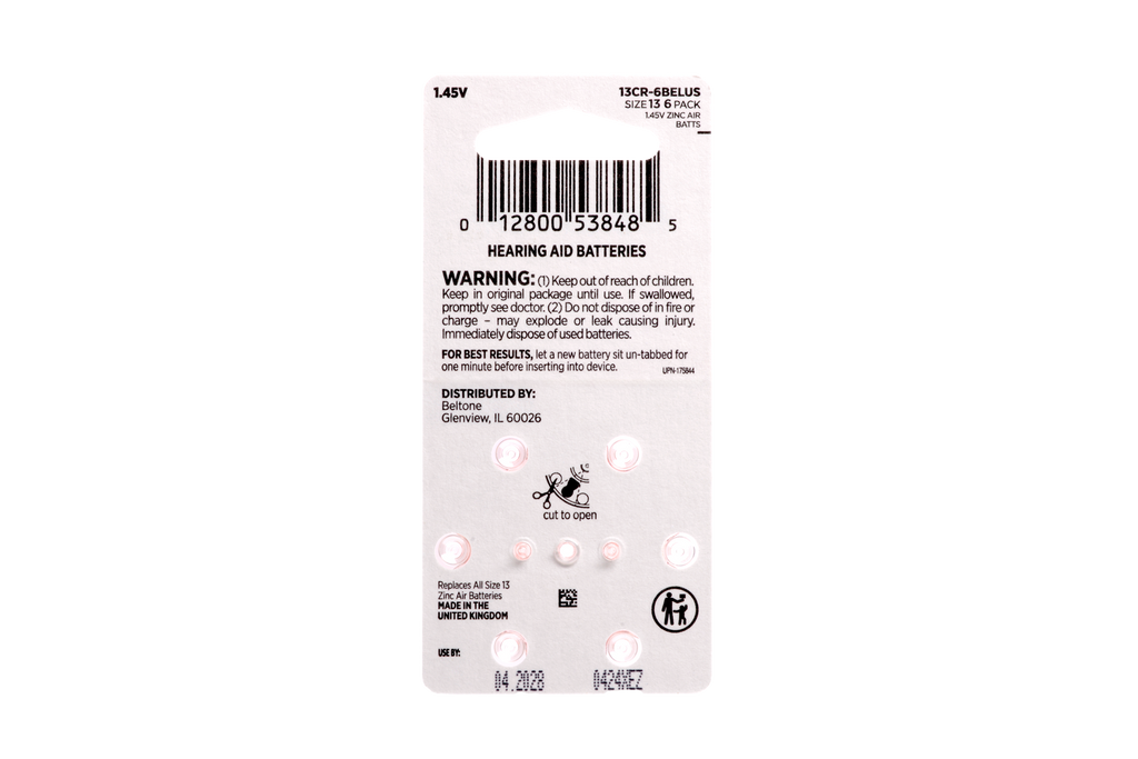 Beltone Hearing Aid Battery Size 13 Shop Beltone